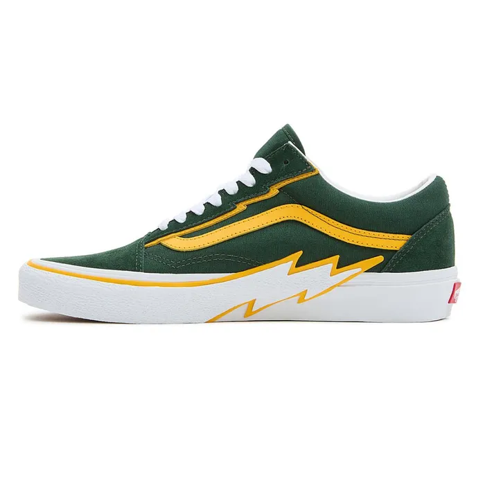 Vans Lowtop Shoes Men Old Skool Bolt Shoes Green White