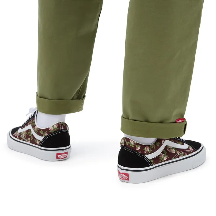 Vans Lowtop Shoes Men Old Skool Wallflower Floral Shoes Brown