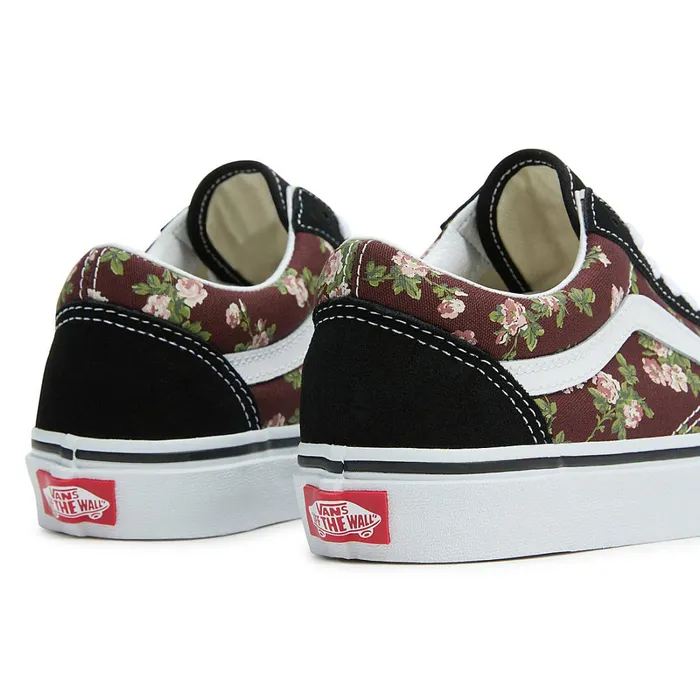 Vans Lowtop Shoes Men Old Skool Wallflower Floral Shoes Brown