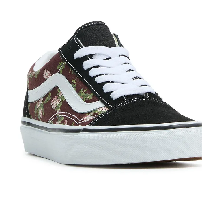 Vans Lowtop Shoes Men Old Skool Wallflower Floral Shoes Brown