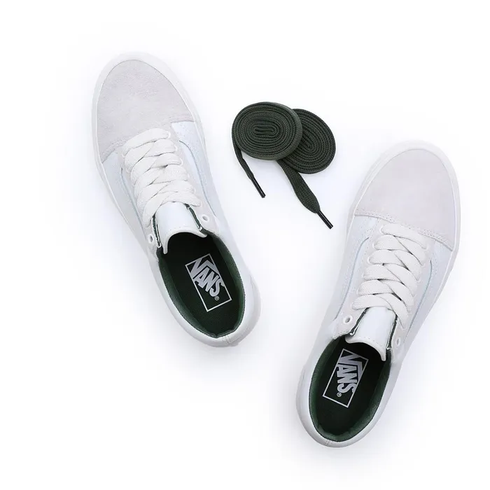Vans Lowtop Shoes Men Oversized Laces Old Skool Shoes White