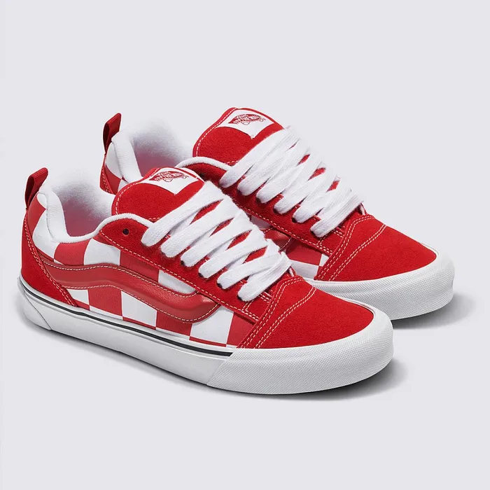Vans Lowtop Shoes Women Knu Skool Shoes Red
