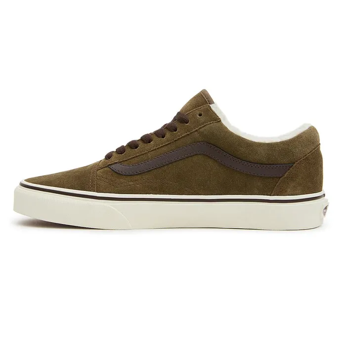 Vans Lowtop Shoes Women Old Skool Sherpa Shoes Brown