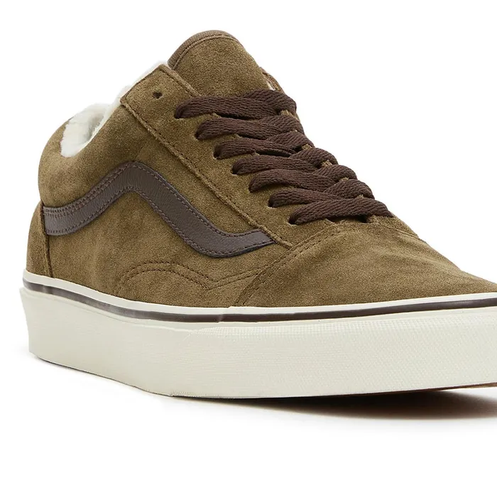 Vans Lowtop Shoes Women Old Skool Sherpa Shoes Brown