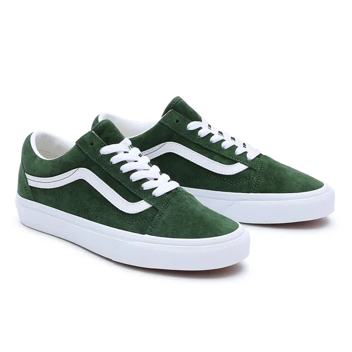 Vans Lowtop Shoes Women Pig Suede Old Skool Shoes Green
