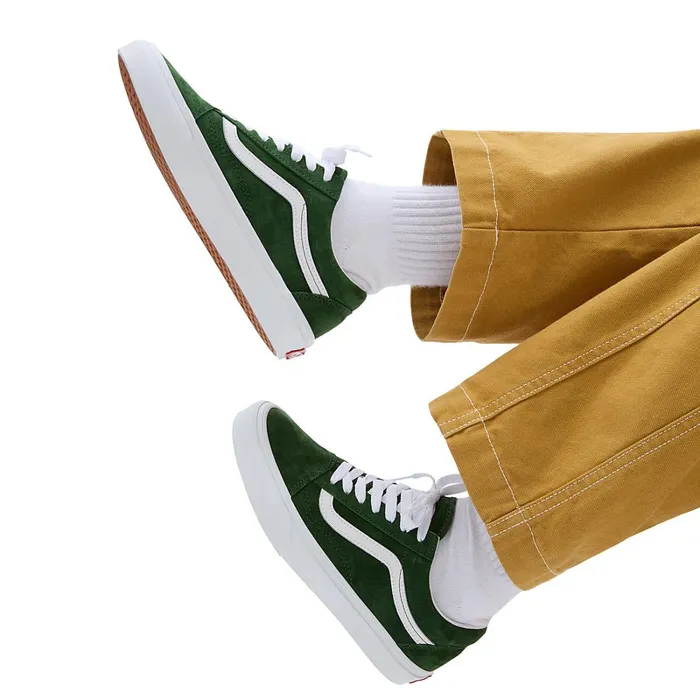 Vans Lowtop Shoes Women Pig Suede Old Skool Shoes Green