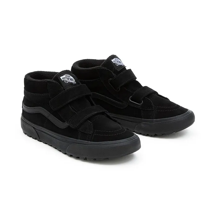 Vans MTE Shoes Kids Youth Sk8Mid Reissue Hook And Loop MTE1 Shoes 814 Years Black
