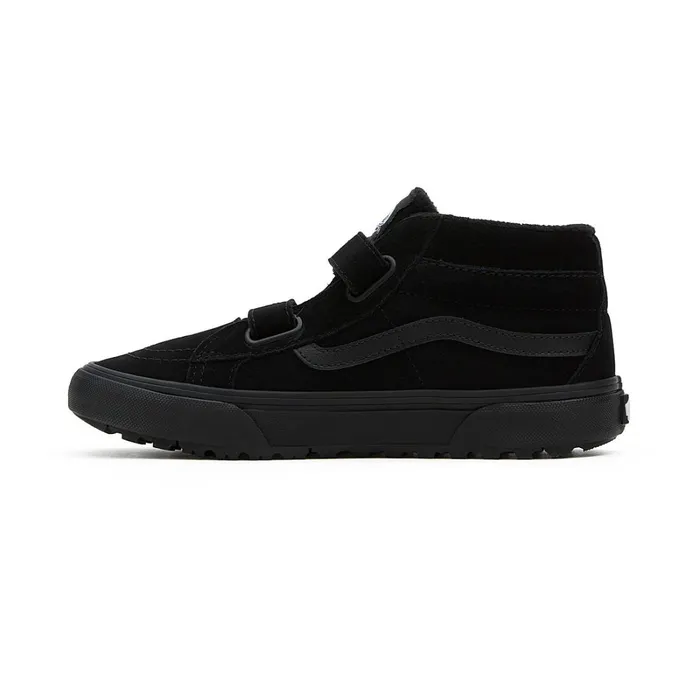 Vans MTE Shoes Kids Youth Sk8Mid Reissue Hook And Loop MTE1 Shoes 814 Years Black