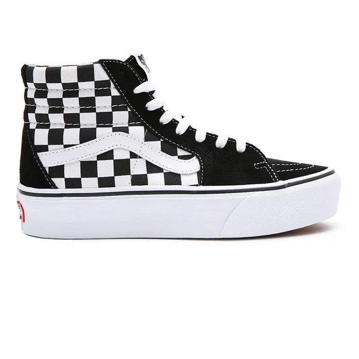 Vans Platform Shoes Women Sk8Hi Platform 20 Shoes Black White