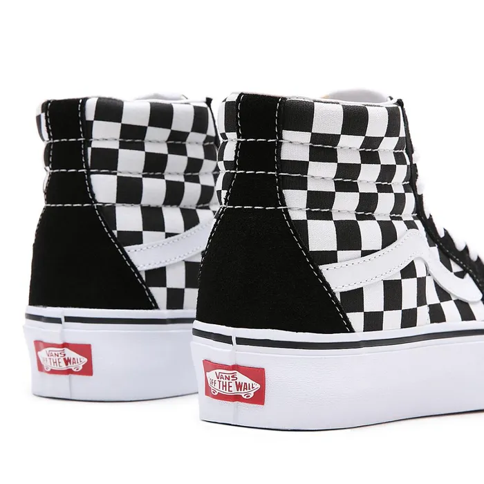 Vans Platform Shoes Women Sk8Hi Platform 20 Shoes Black White