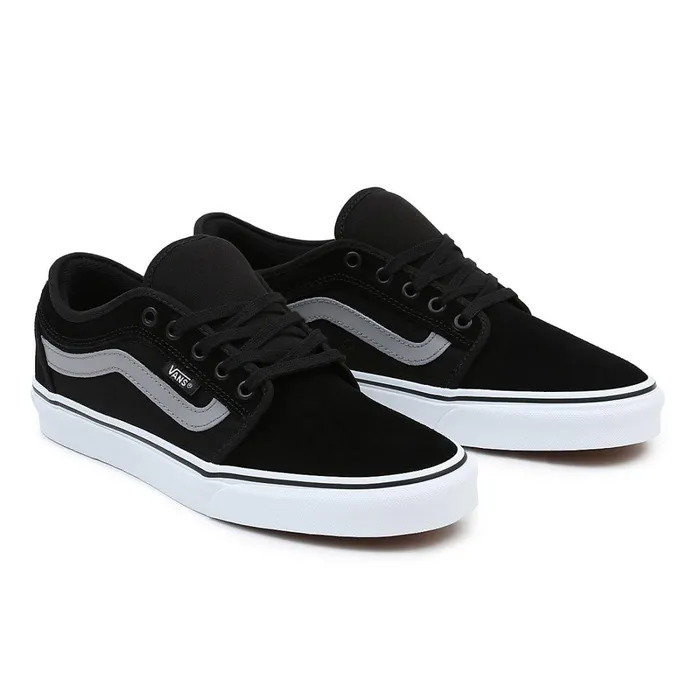 Vans Skate Shoes Men Chukka Low Sidestripe Shoes Black