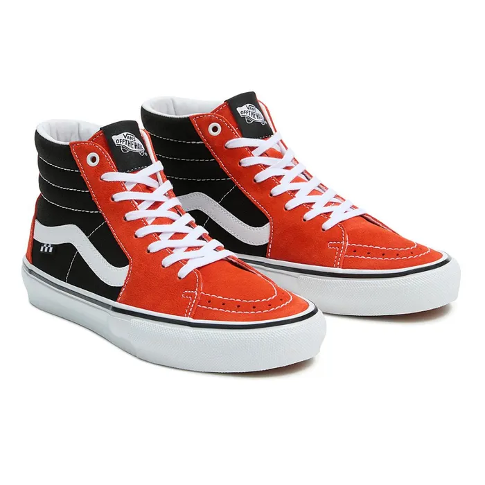 Vans Skate Shoes Women Skate Sk8Hi Shoes Red