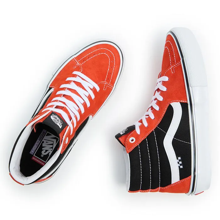 Vans Skate Shoes Women Skate Sk8Hi Shoes Red