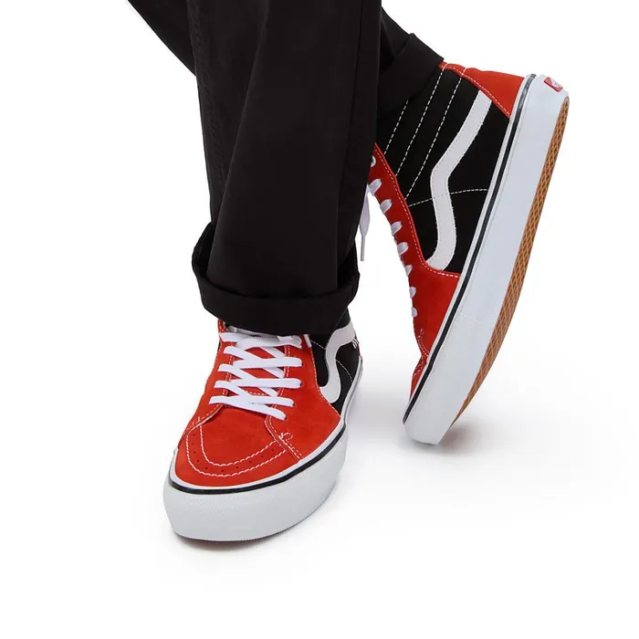 Vans Skate Shoes Women Skate Sk8Hi Shoes Red
