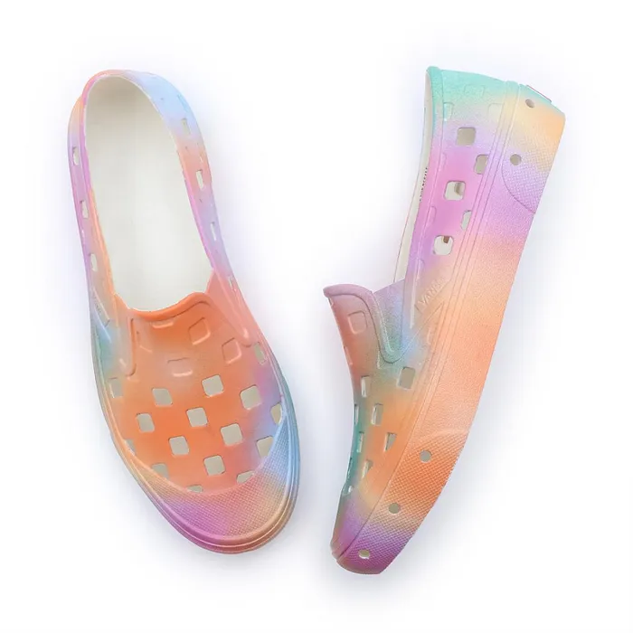 Vans Slipon Shoes Men Aura Fade SlipOn TRK Shoes Multicolour