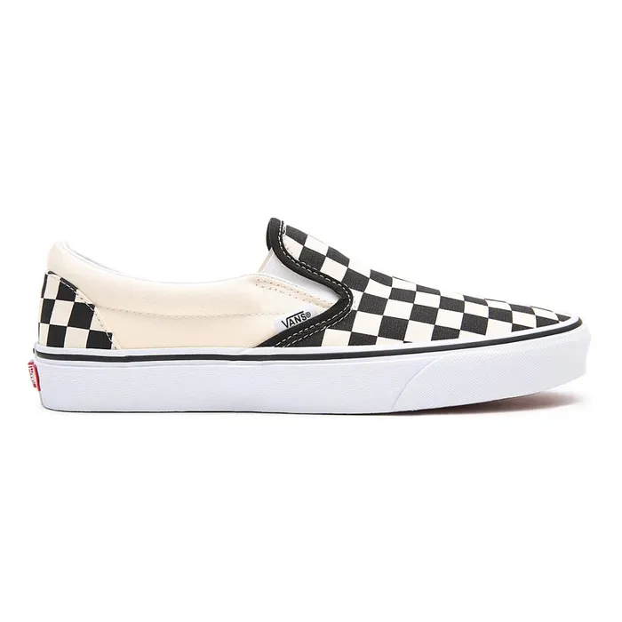 Vans Slipon Shoes Men Checkerboard Classic SlipOn Shoes Black White