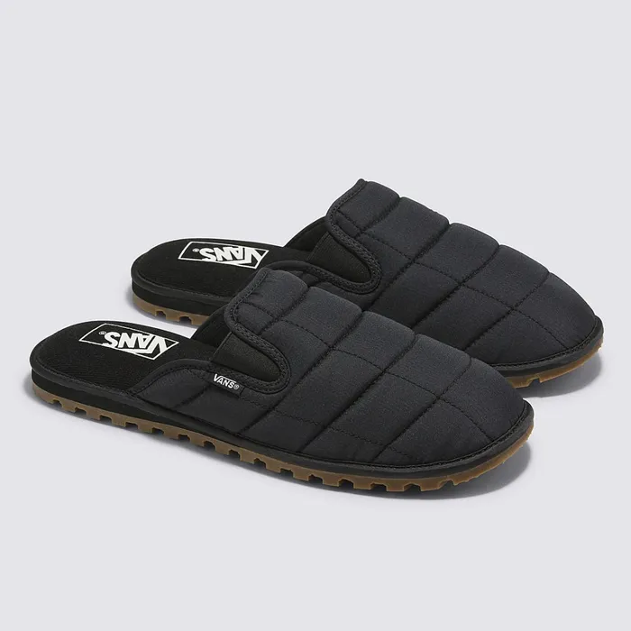 Vans Slipon Shoes Men Mountain Mule Vansguard Quilted Shoes Black