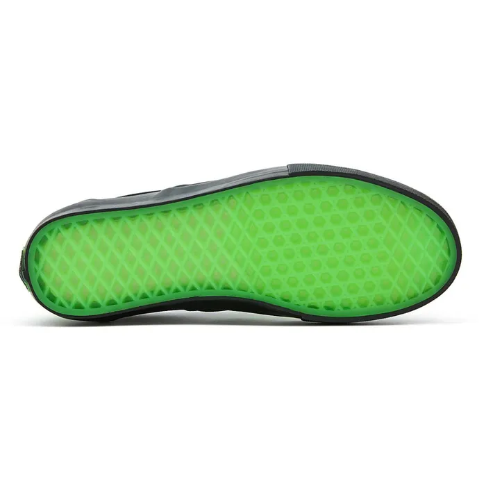 Vans Slipon Shoes Men Skate SlipOn Glow Skulls Shoes Green