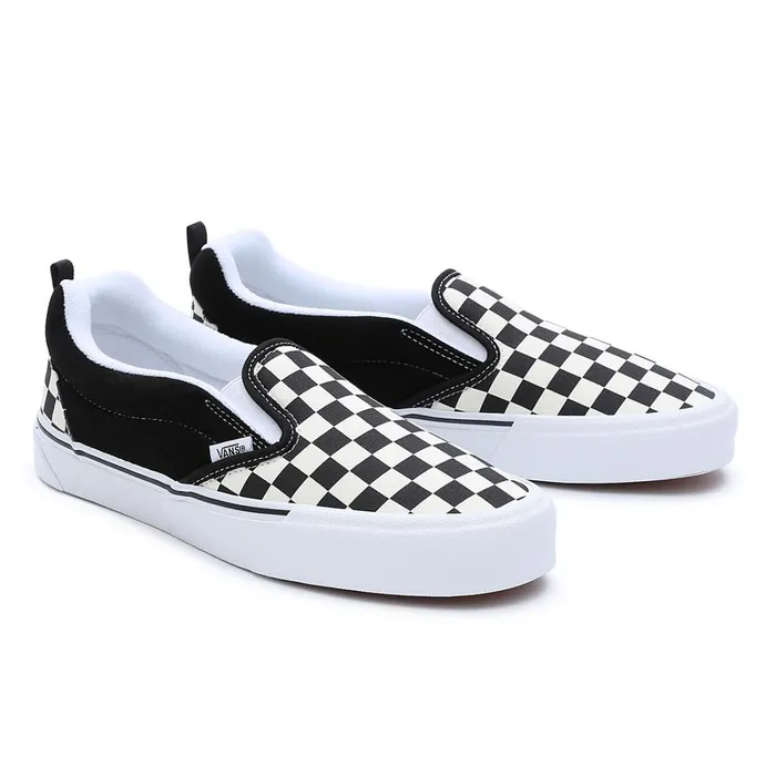 Vans Slipon Shoes Women Knu Slip Shoes Black White