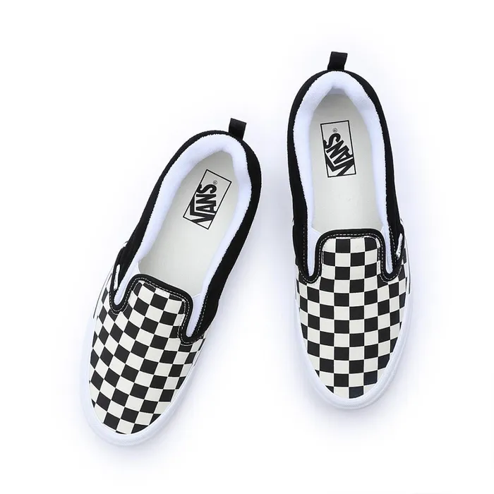 Vans Slipon Shoes Women Knu Slip Shoes Black White
