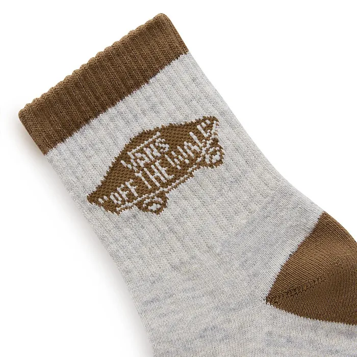 Vans Socks Men Art Half Crew Socks 1 Pair Brown