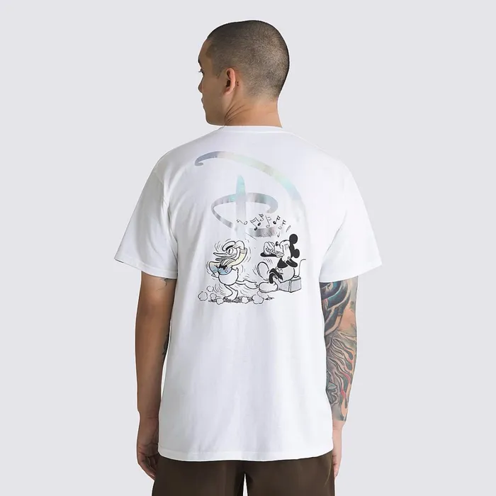 Vans Tshirts and Tanks Men Disney X Music Box TShirt White