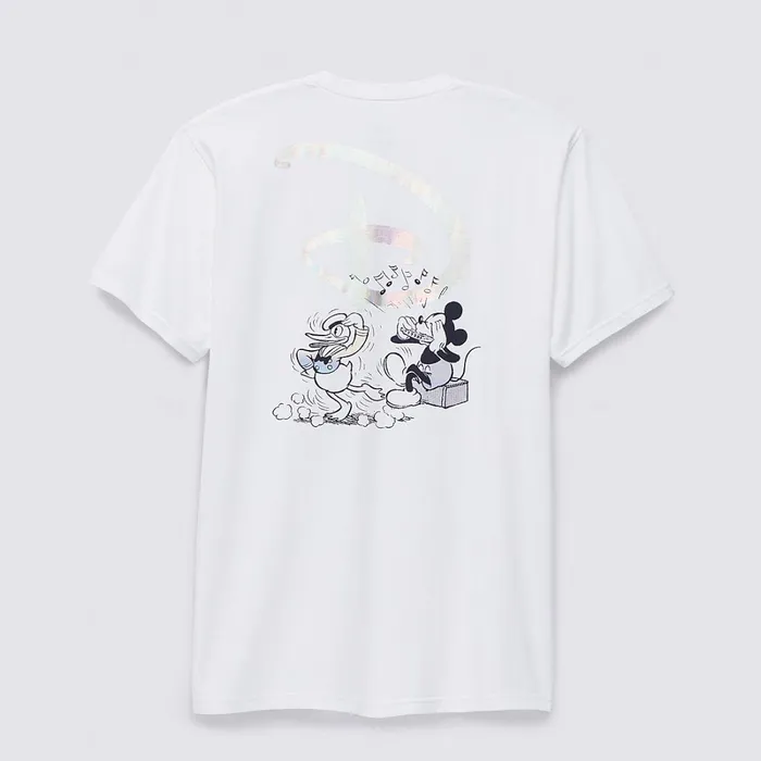 Vans Tshirts and Tanks Men Disney X Music Box TShirt White