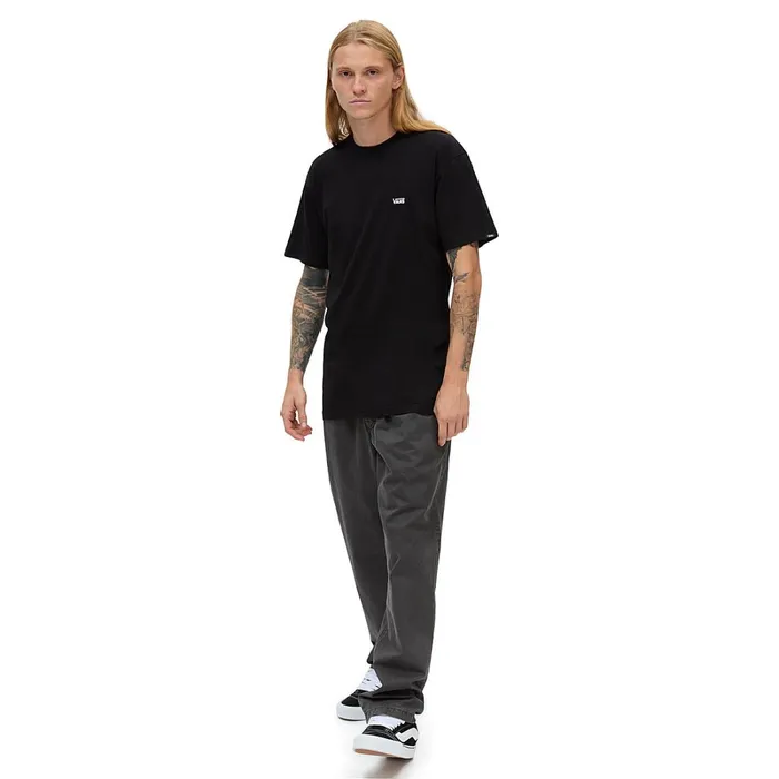 Vans Tshirts and Tanks Men Left Chest Logo Tshirt Black White