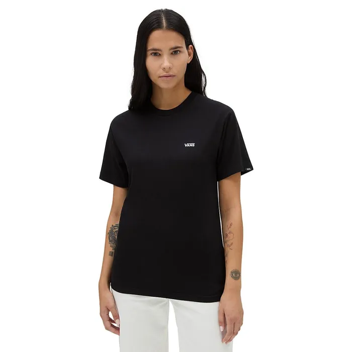 Vans Tshirts and Tanks Men Left Chest Logo Tshirt Black White