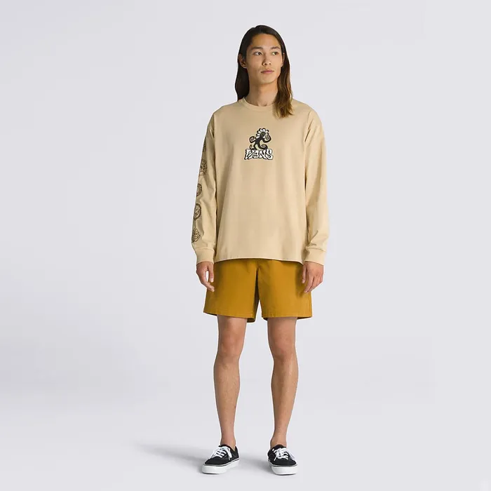 Vans Tshirts and Tanks Men Off The Wall Skate Classics TShirt Beige