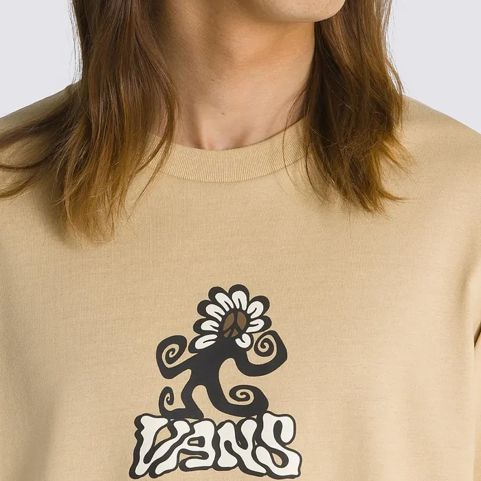 Vans Tshirts and Tanks Men Off The Wall Skate Classics TShirt Beige