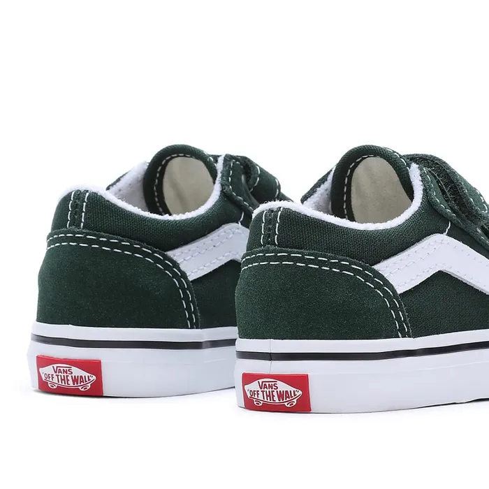 Vans Toddler Shoes 14 Years Kids Toddler Color Theory Old Skool Hook And Loop Shoes 14 Years Green