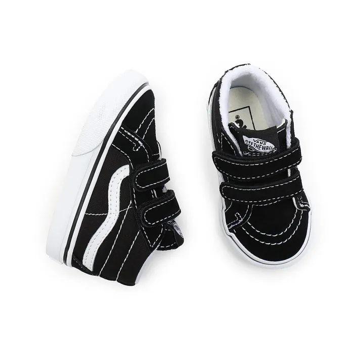 Vans Toddler Shoes 14 Years Kids Toddler Sk8Mid Reissue Hook And Loop Shoes 14 Years Black