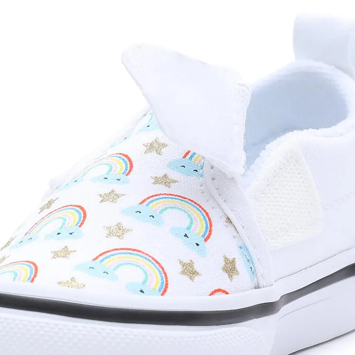 Vans Toddler Shoes 14 Years Kids Toddler SlipOn Hook And Loop Shoes 14 Years White