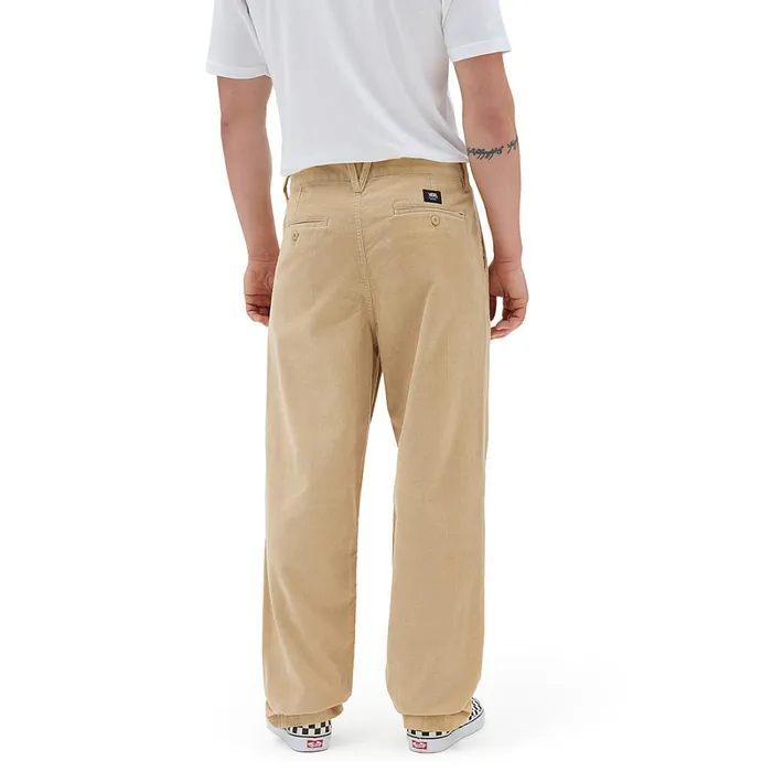 Vans Trousers and Jeans Men Authentic Chino Cord Loose Tapered Trousers Beige