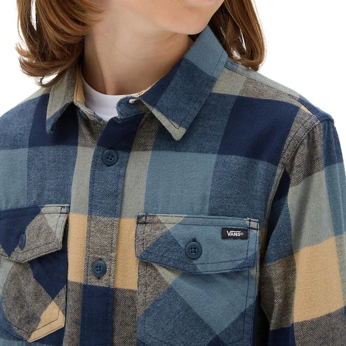 Vans View All Kids Box Flanel Shirt Blue