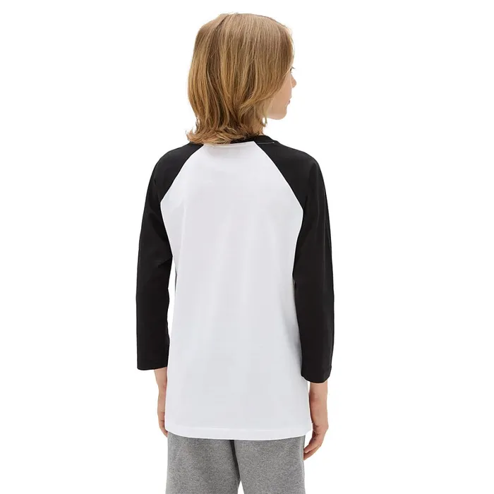 Vans View All Kids Classic Raglan TShirt 814 Years White