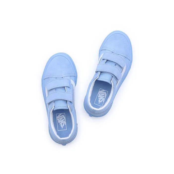 Vans View All Kids Old Skool Hook And Loop Shoes 48 Years Blue