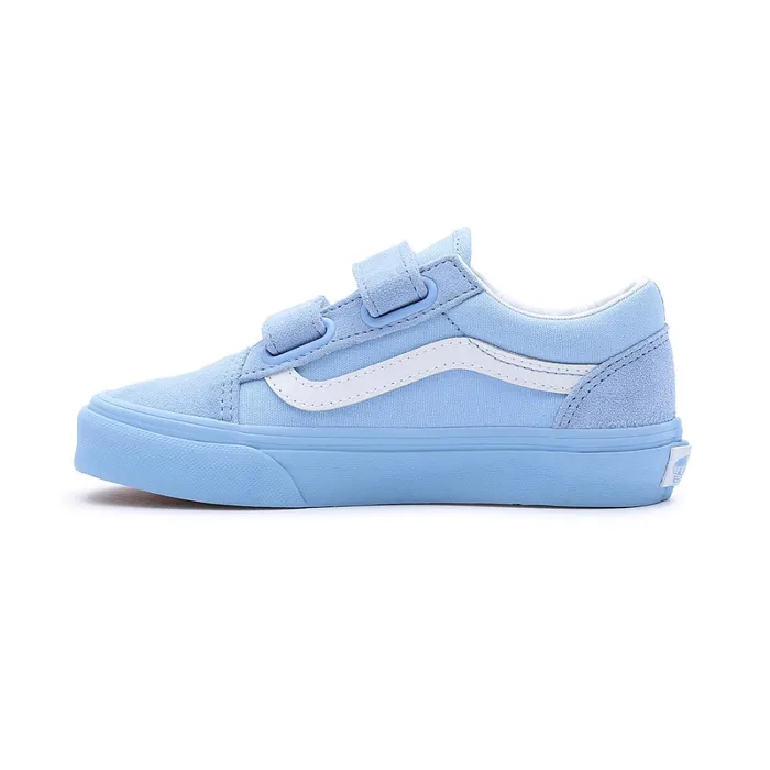 Vans View All Kids Old Skool Hook And Loop Shoes 48 Years Blue