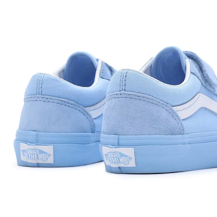 Vans View All Kids Old Skool Hook And Loop Shoes 48 Years Blue