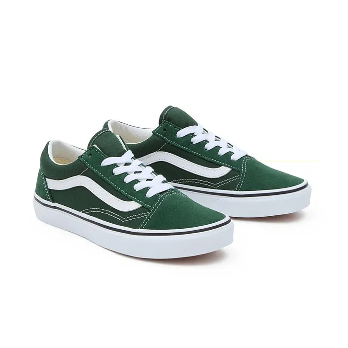 Vans View All Kids Youth Color Theory Old Skool Shoes 814 Years Green