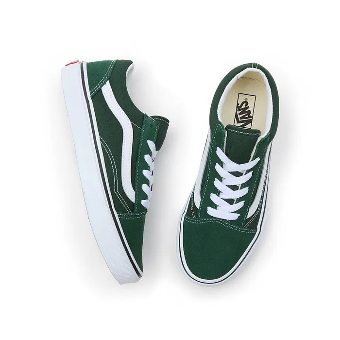 Vans View All Kids Youth Color Theory Old Skool Shoes 814 Years Green