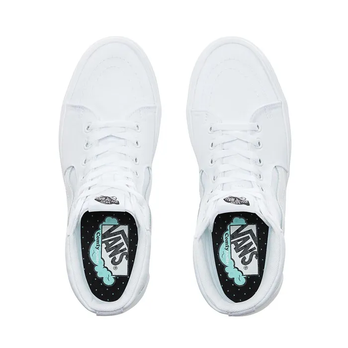 Vans View All Men Classic Comfycush Sk8Hi Shoes White