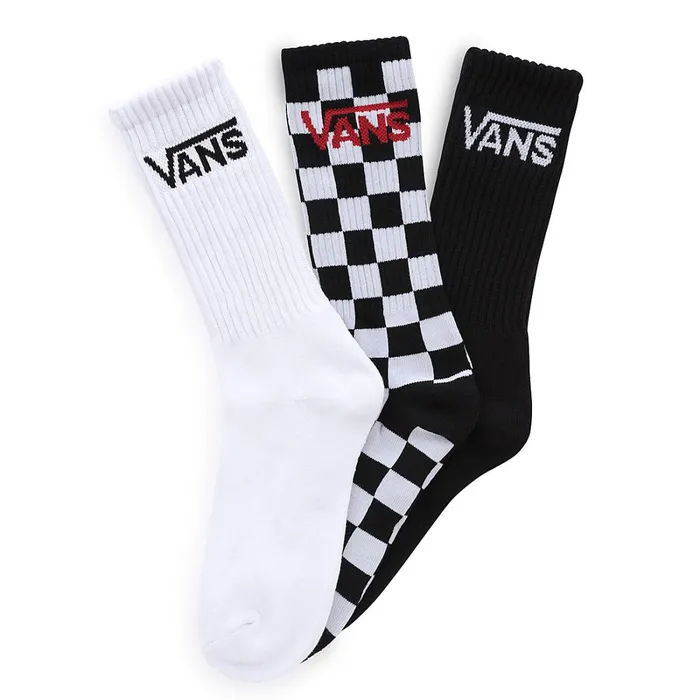 Vans View All Men Classic Crew Socks 1 Pair Black White