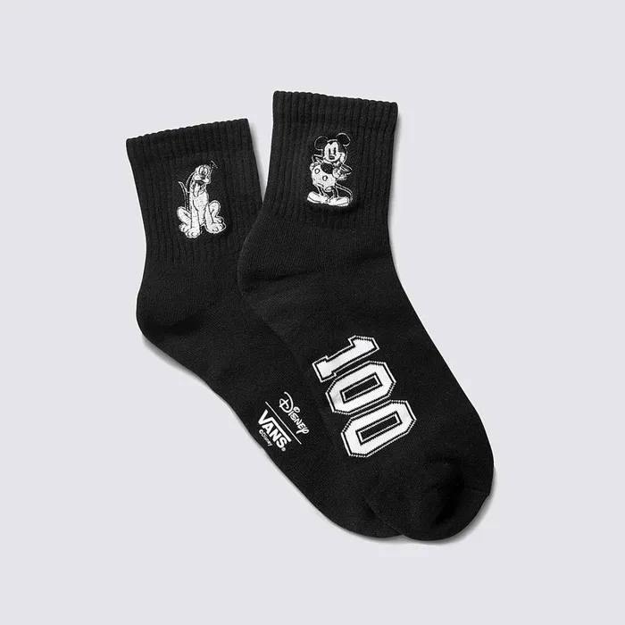 Vans View All Men Disney X Club Half Crew Socks 1 Pair Black