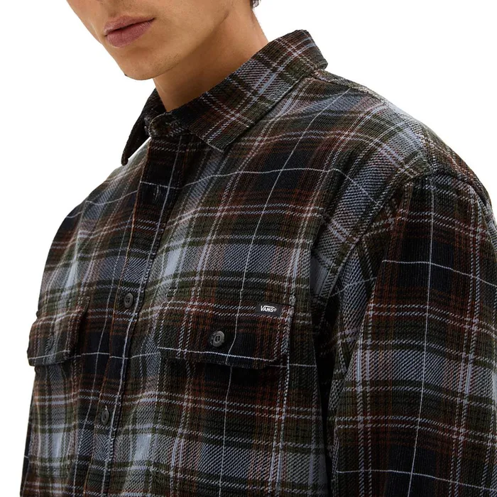 Vans View All Men Mayhill Long Sleeve Buttondown Shirt Black