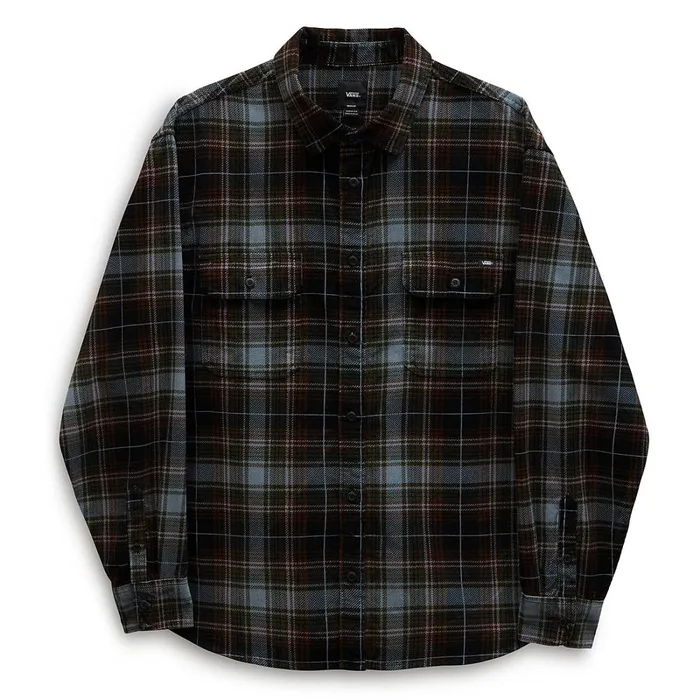 Vans View All Men Mayhill Long Sleeve Buttondown Shirt Black