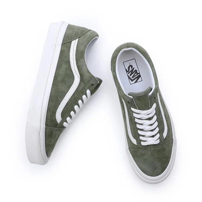 Vans View All Men Pig Suede Old Skool 36 DX Shoes Green