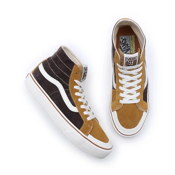 Vans View All Men Salt Wash Corduroy Sk8Hi 138 Decon VR3 SF Shoes Brown Gold