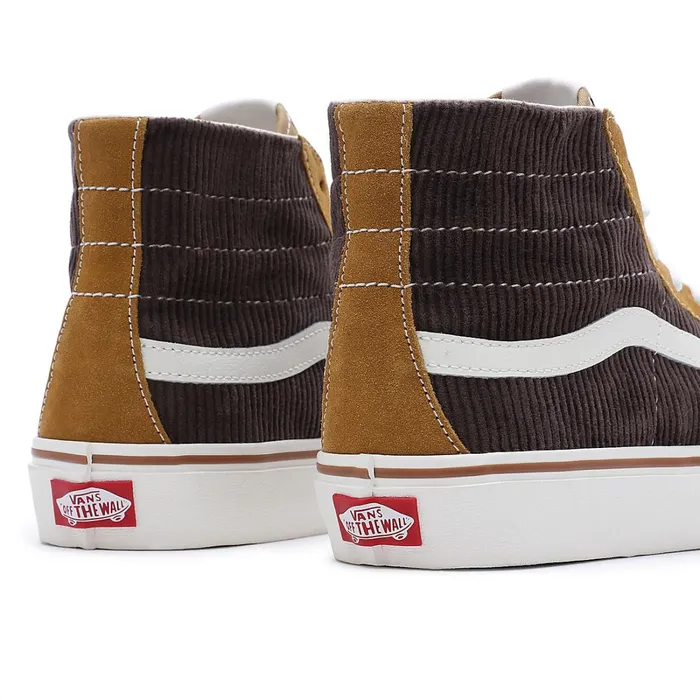 Vans View All Men Salt Wash Corduroy Sk8Hi 138 Decon VR3 SF Shoes Brown Gold